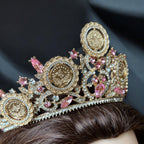 Nabi Ilyas II soft pink five coins crown