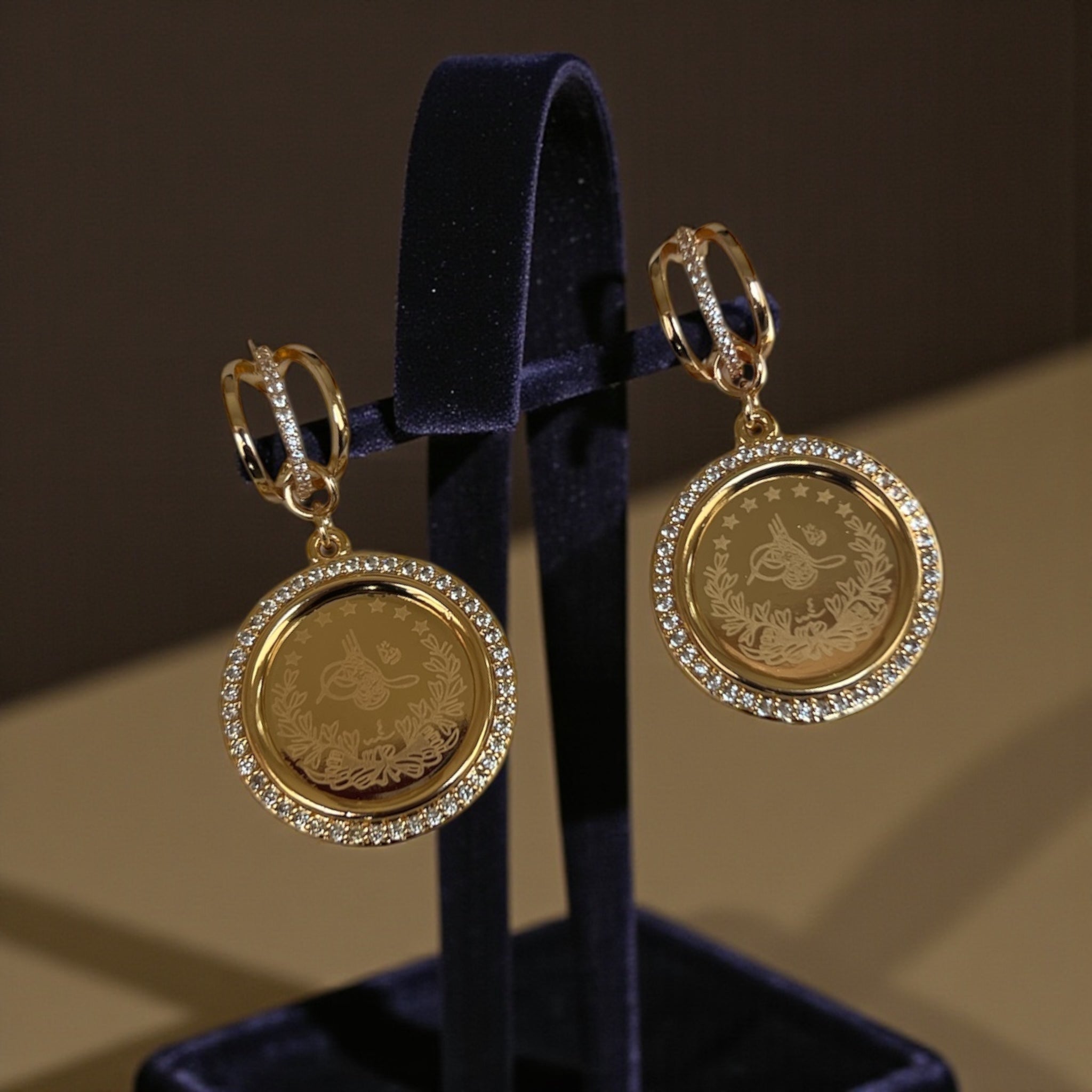 Mi'ar coin studs earrings