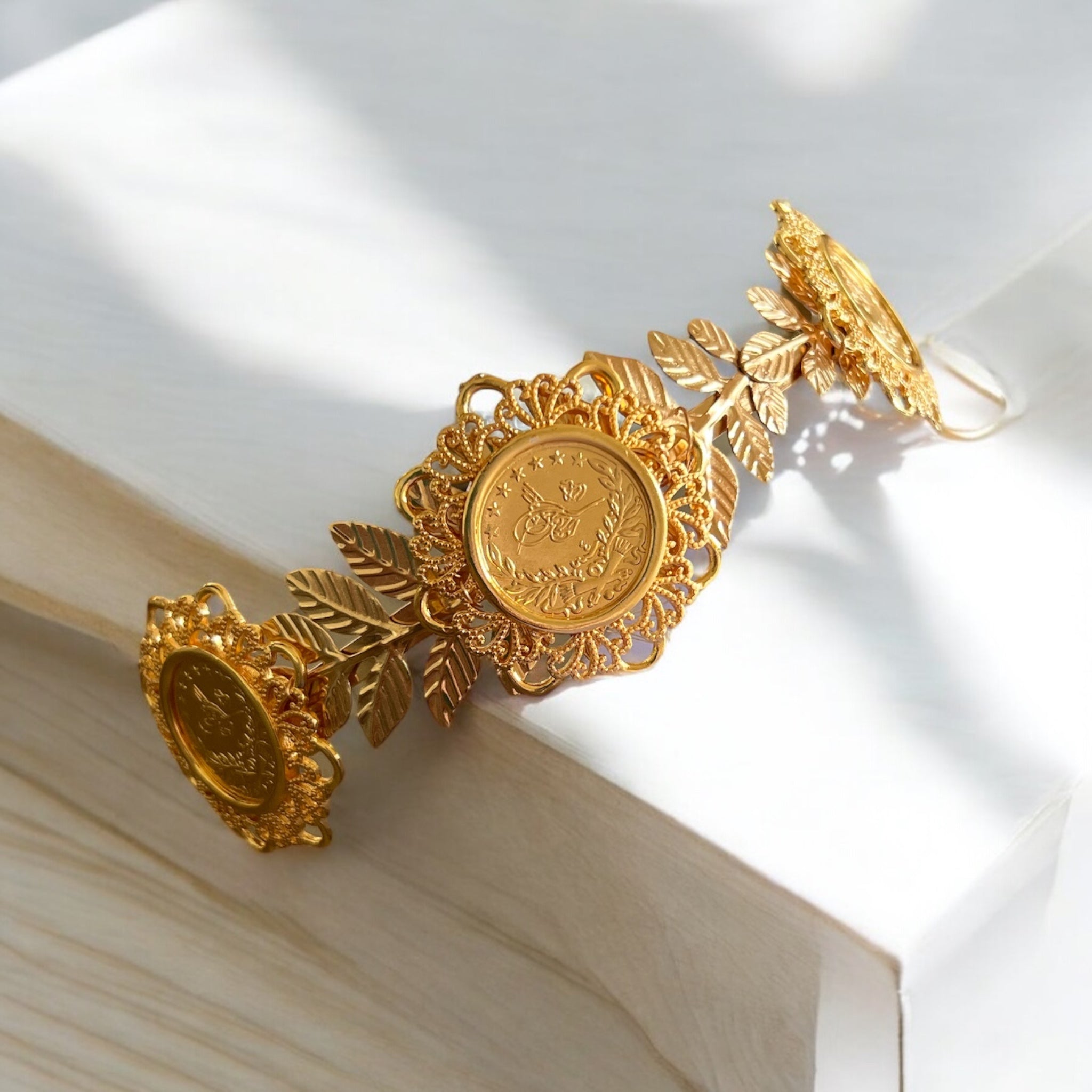 Bayt Lid three Big coins headband