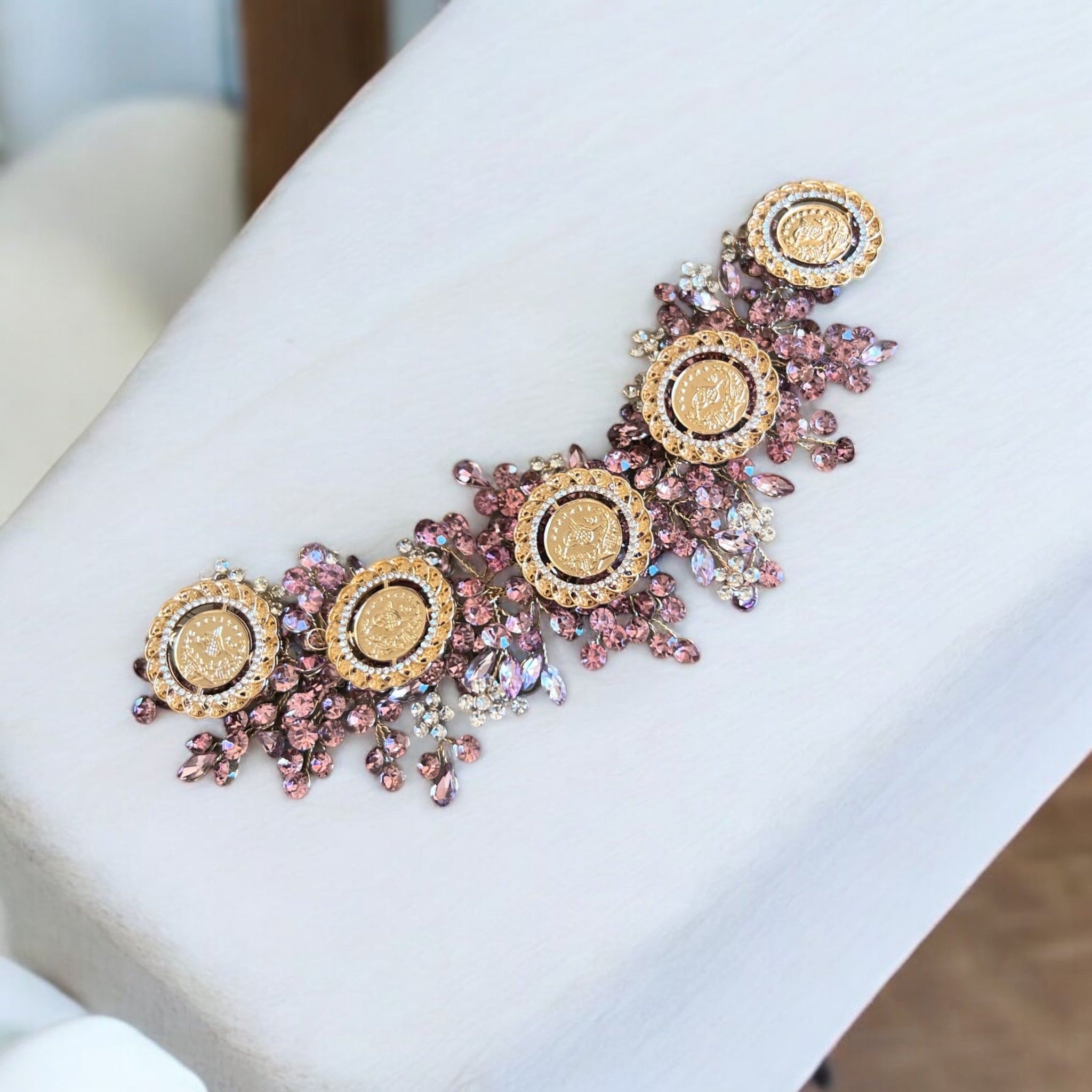 Surif II five coins purple headpiece