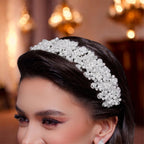 Jayyous Zircon Stone And Crystal Bead Pearl Hair Accessories