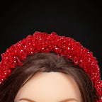 Aqqaba Red crystal headpiece