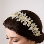 Bayt 'Itab luxury crystal coins headpiece