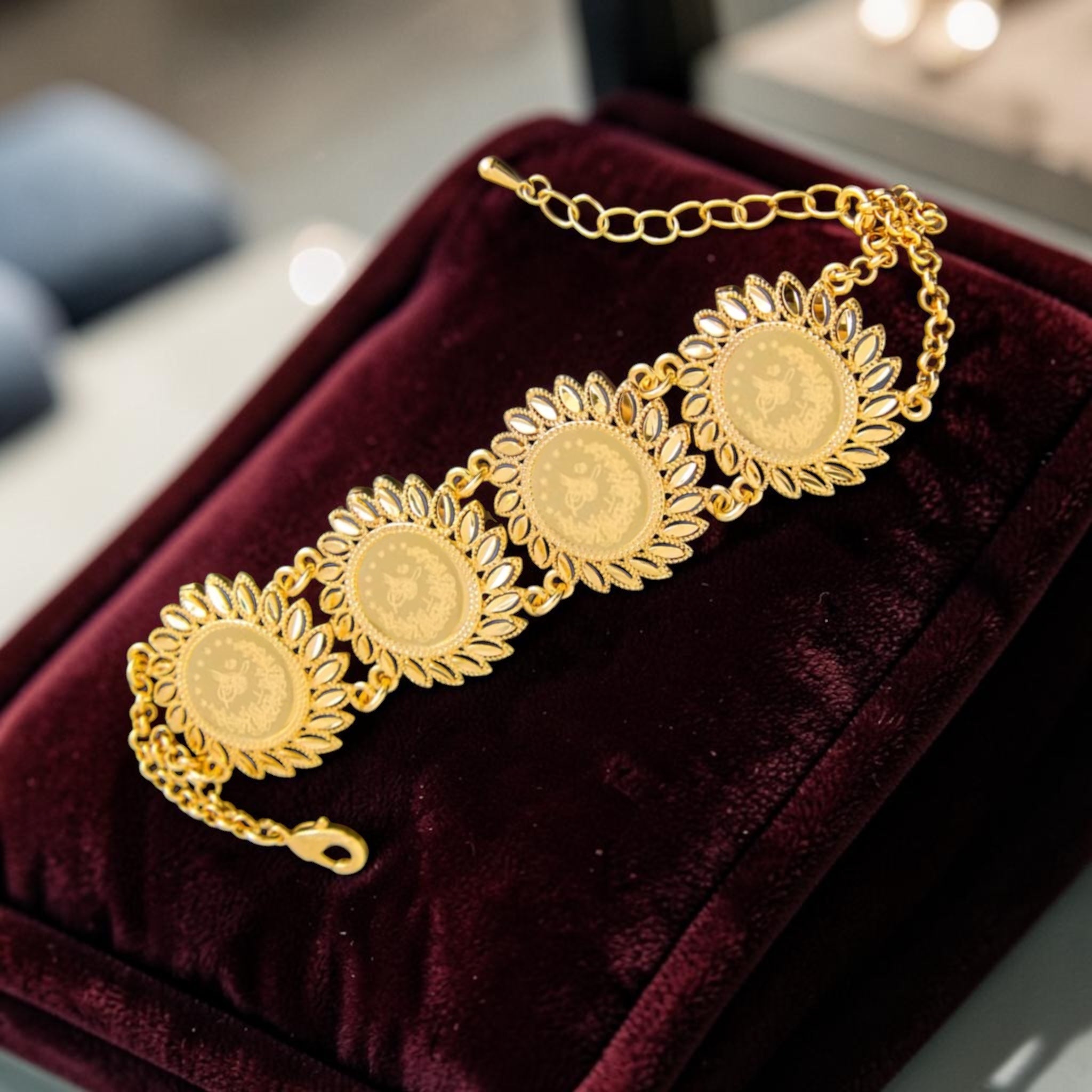 Ramla 18K Pleated Gold Bracelet