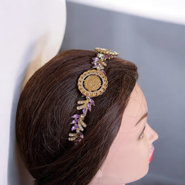 Hamama Purple three coins headband