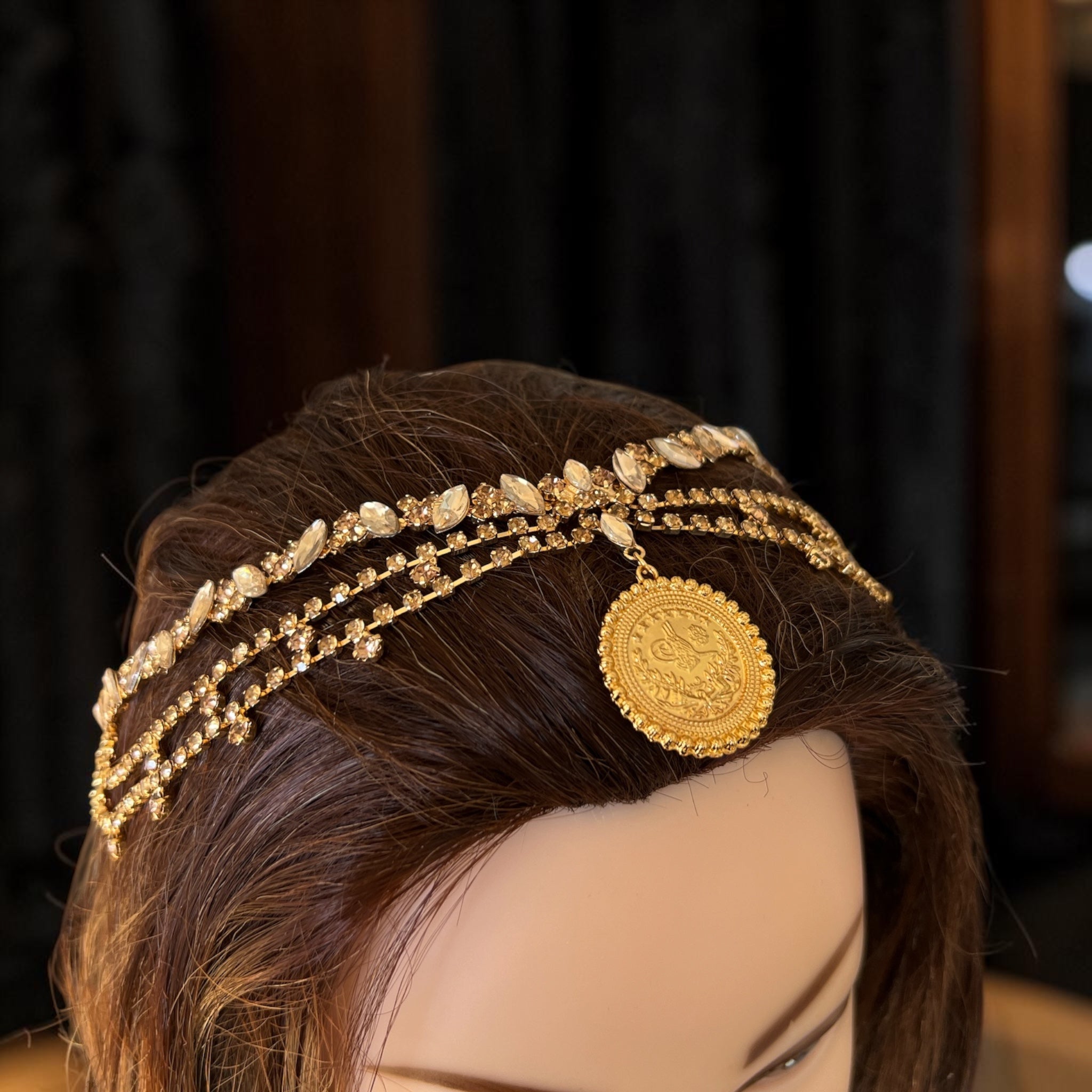 Marj al-Ghazal unique headpiece/Necklace