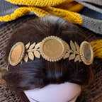 Al-Qastal Big lira Gold headband