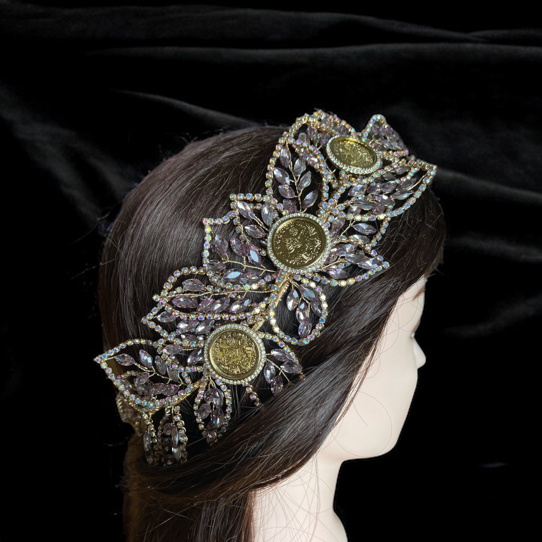 Ramallah Light purple coins headband