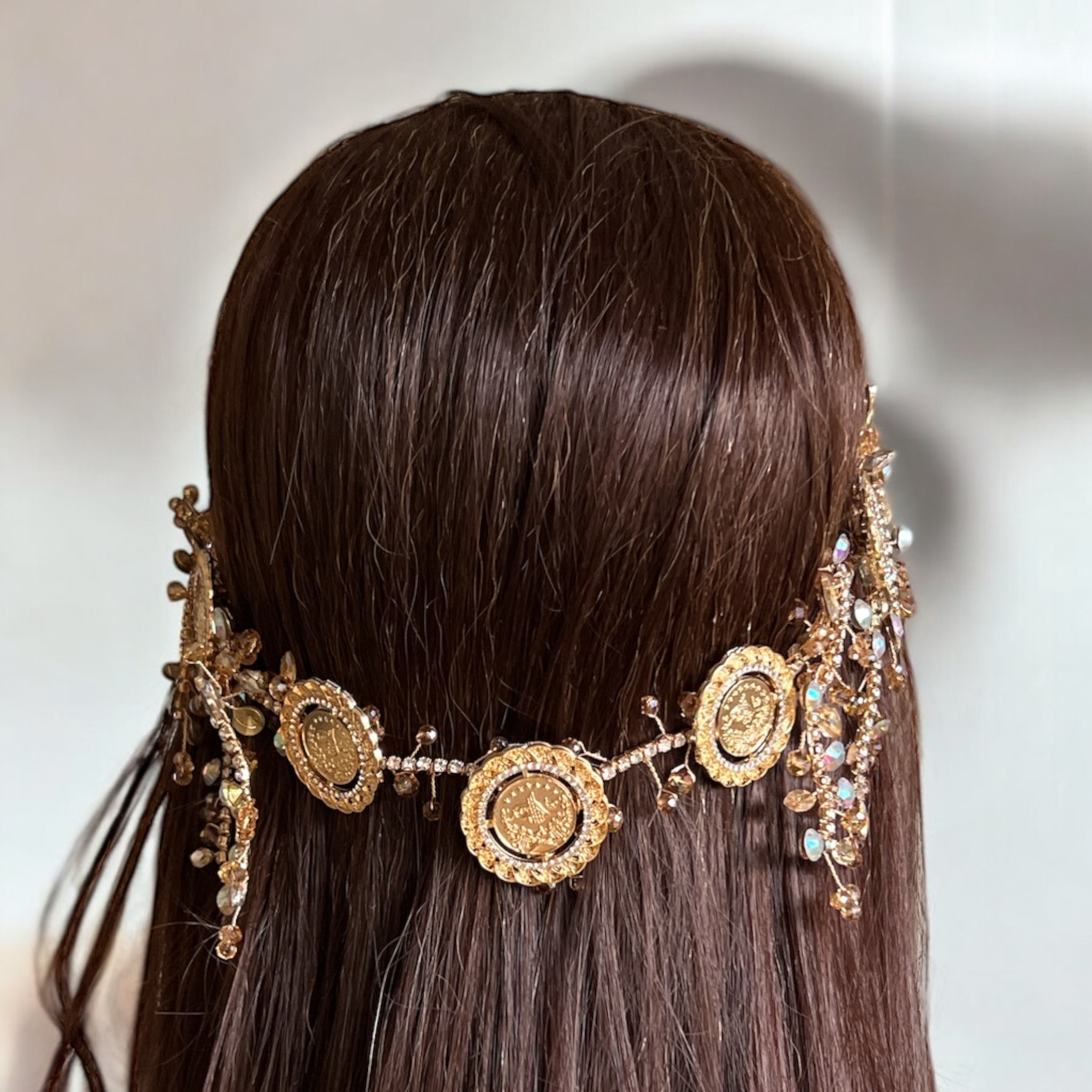 Yafa II five coins comb headpiece