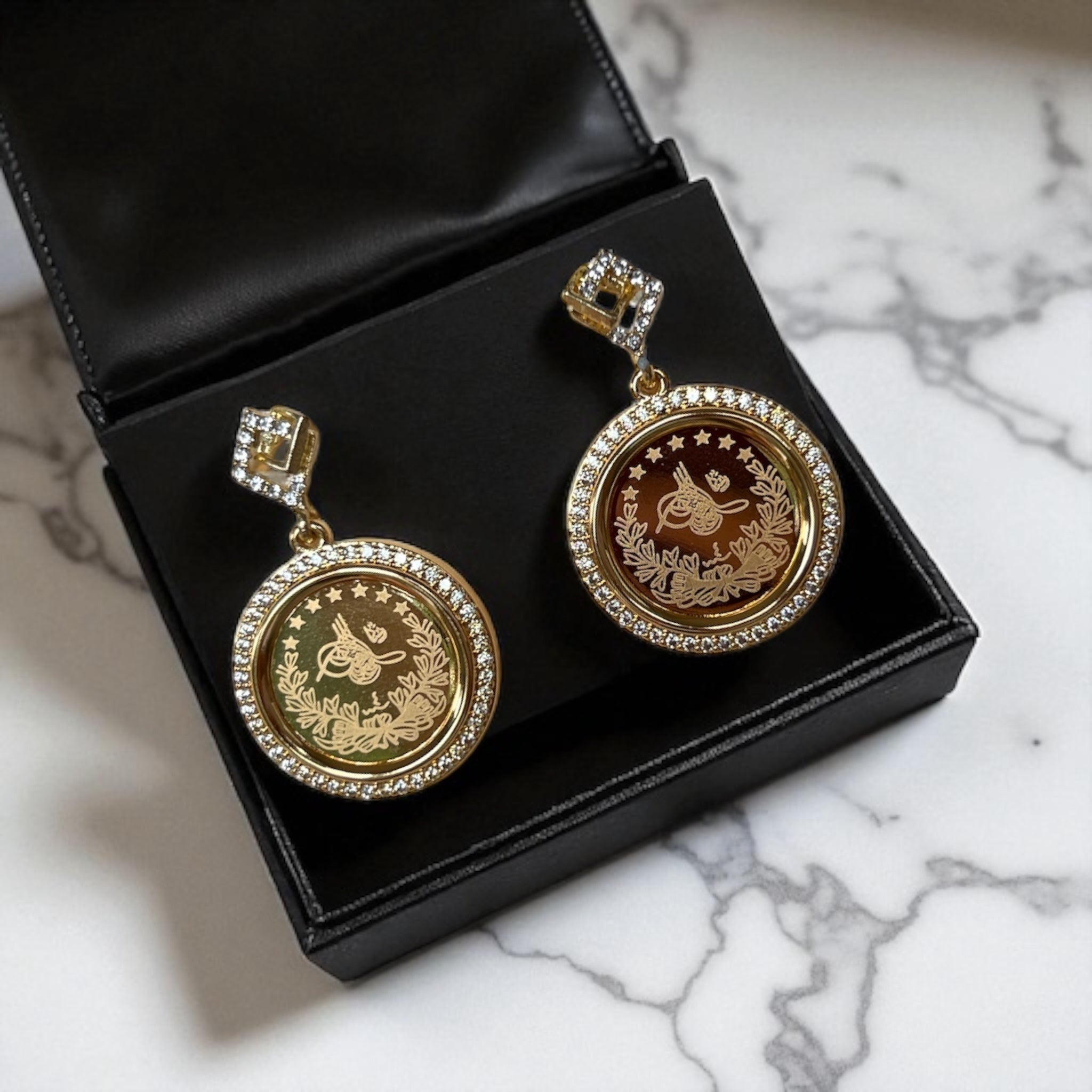 Al-Damun coin earrings