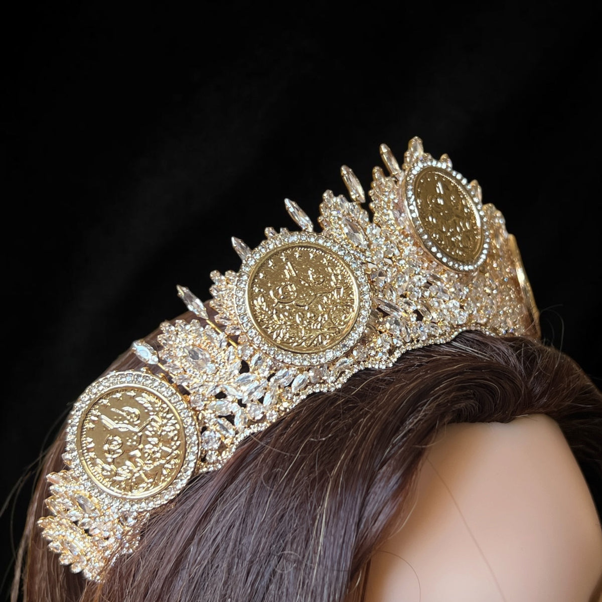 Hardine luxury crown five big coins