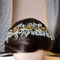 Bessan liras gold and crystals  headband luxurious