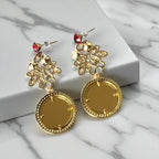 Rumoon II Red and Gold earrings