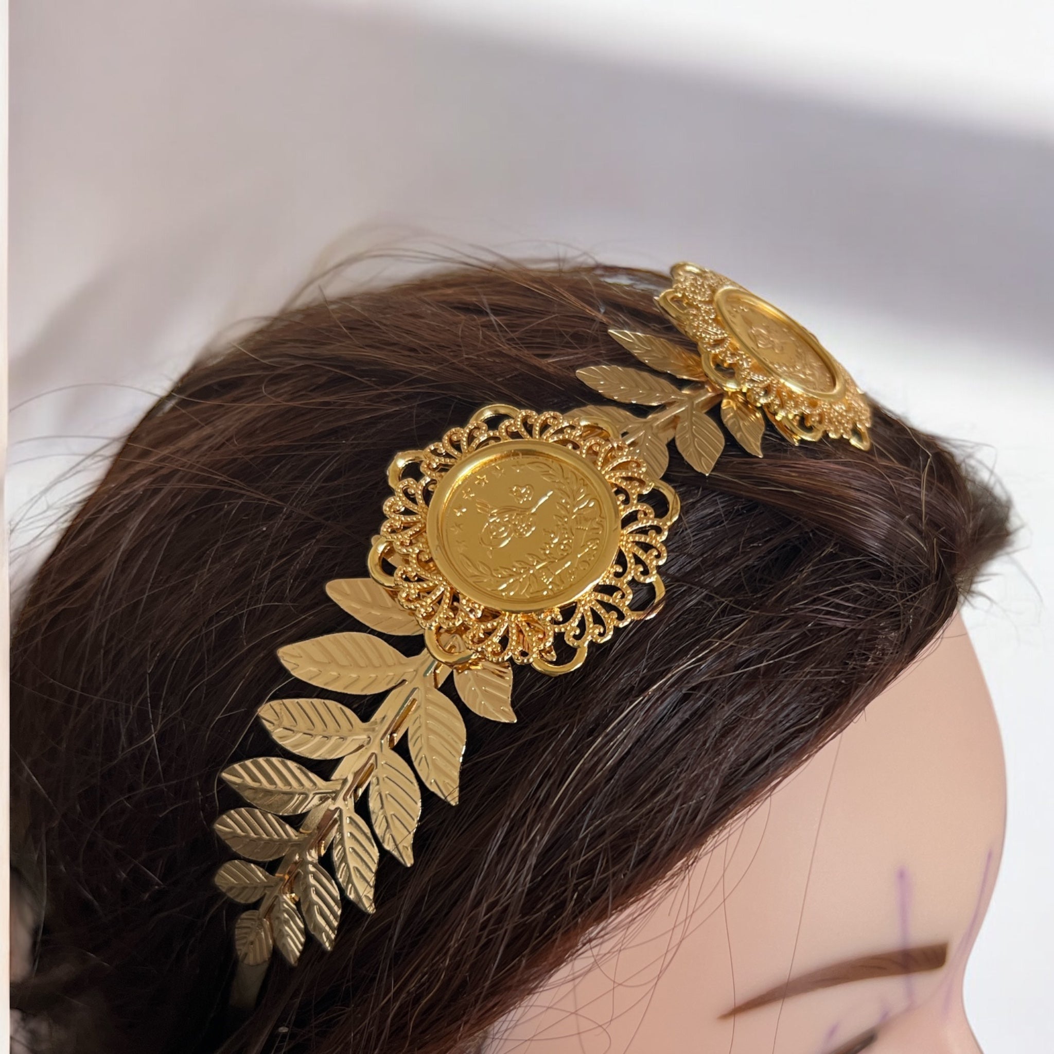 Bayt Lid three Big coins headband