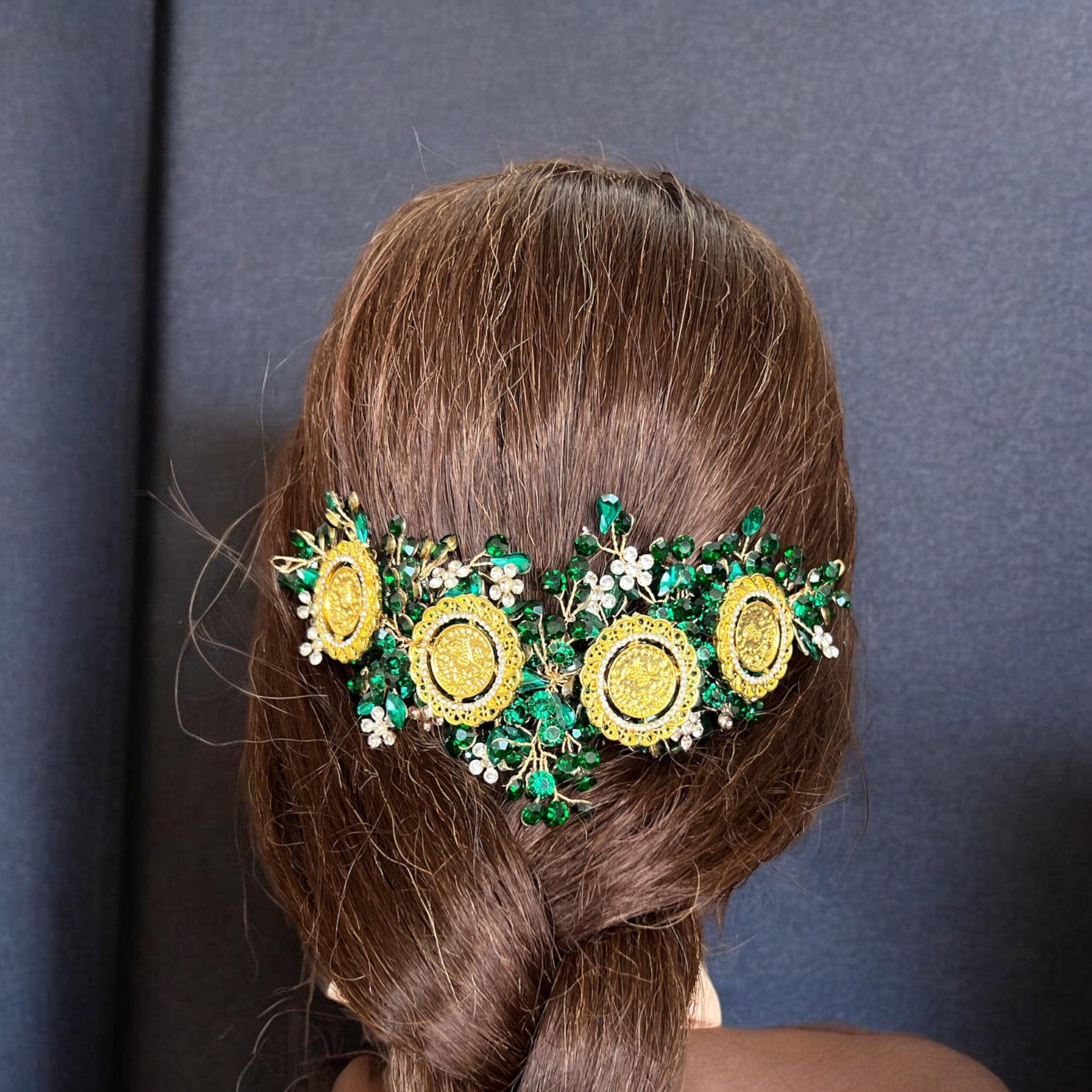 Ammuriya Green four coins headpiece