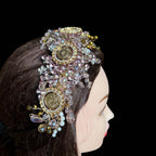 Ammuriya II pink/purple five coins headpiece