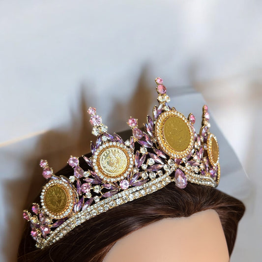 Dheisheh five coins purple crown