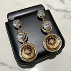 Ein Gedi II Pearls and Gold Coin Earrings