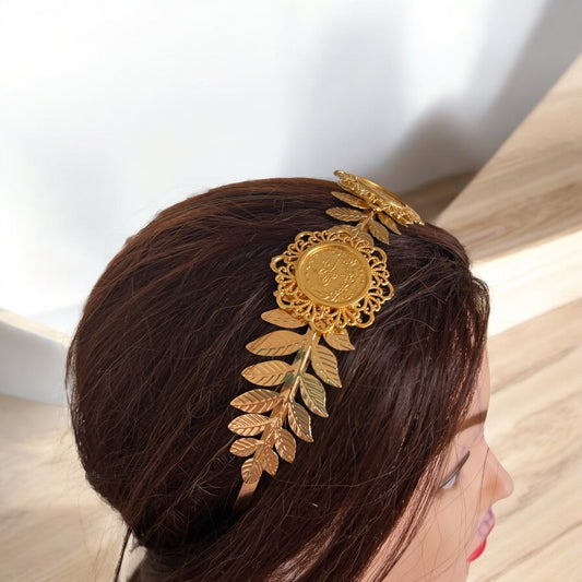 Bayt Lid three Big coins headband