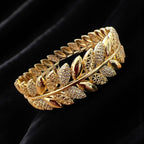 Turmussaya 21k Pleated Gold Bracelet