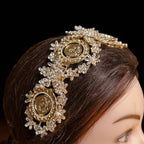 Al-Muzayri'a five coins crystal Gold headpiece