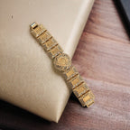 Al-Quds Pleated Gold Bracelet