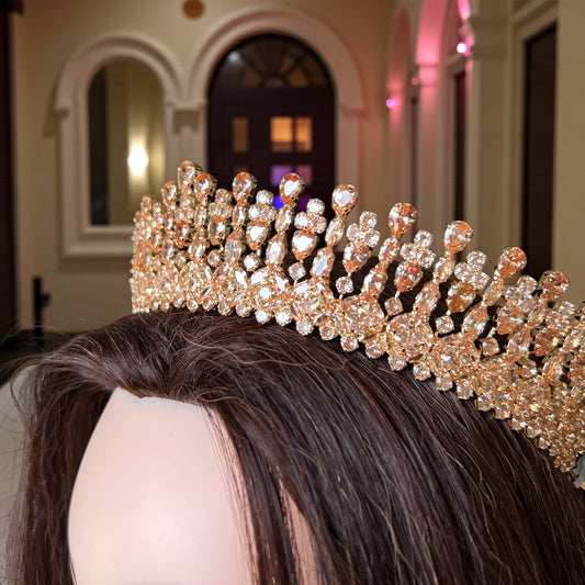 Al-Tall Honey Zircon Stone Gold crown