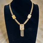 Hawara II Pleated Gold Necklace