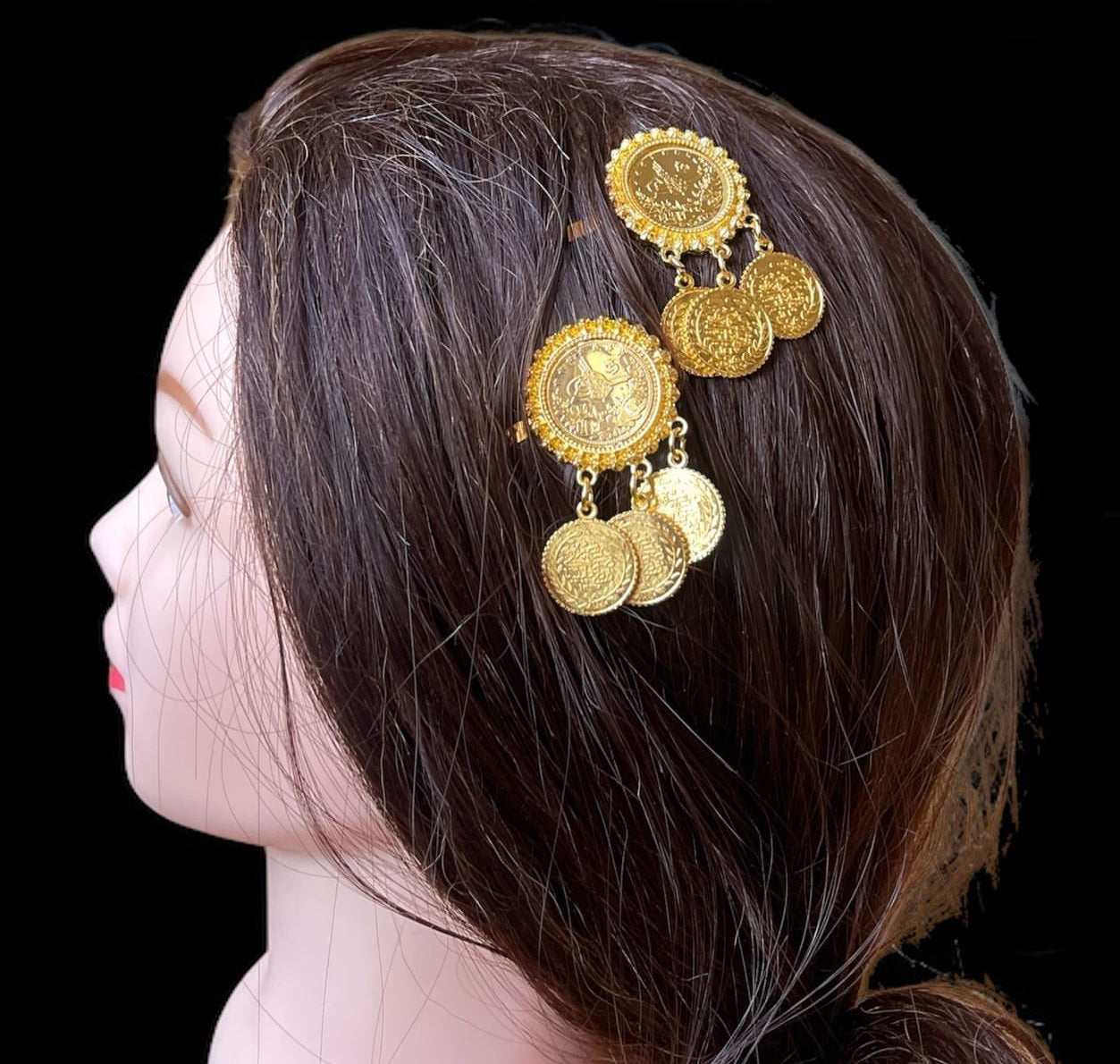 Bire zait 2pc coins hair accessories