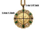Ein Karem Green-Gold Pleated Gold