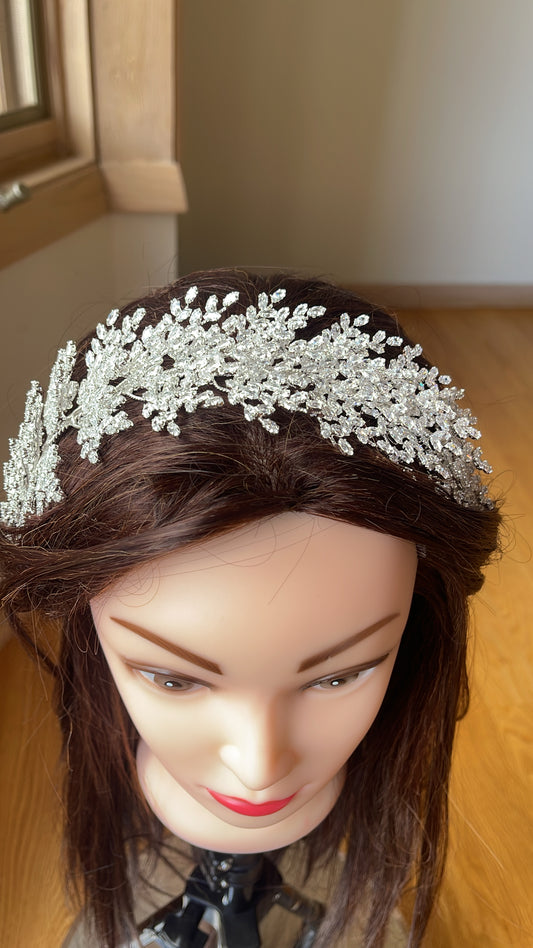 Beersheba bridal crystal headpiece