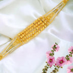 Qaddura 18K Gold Pleated Bracelet