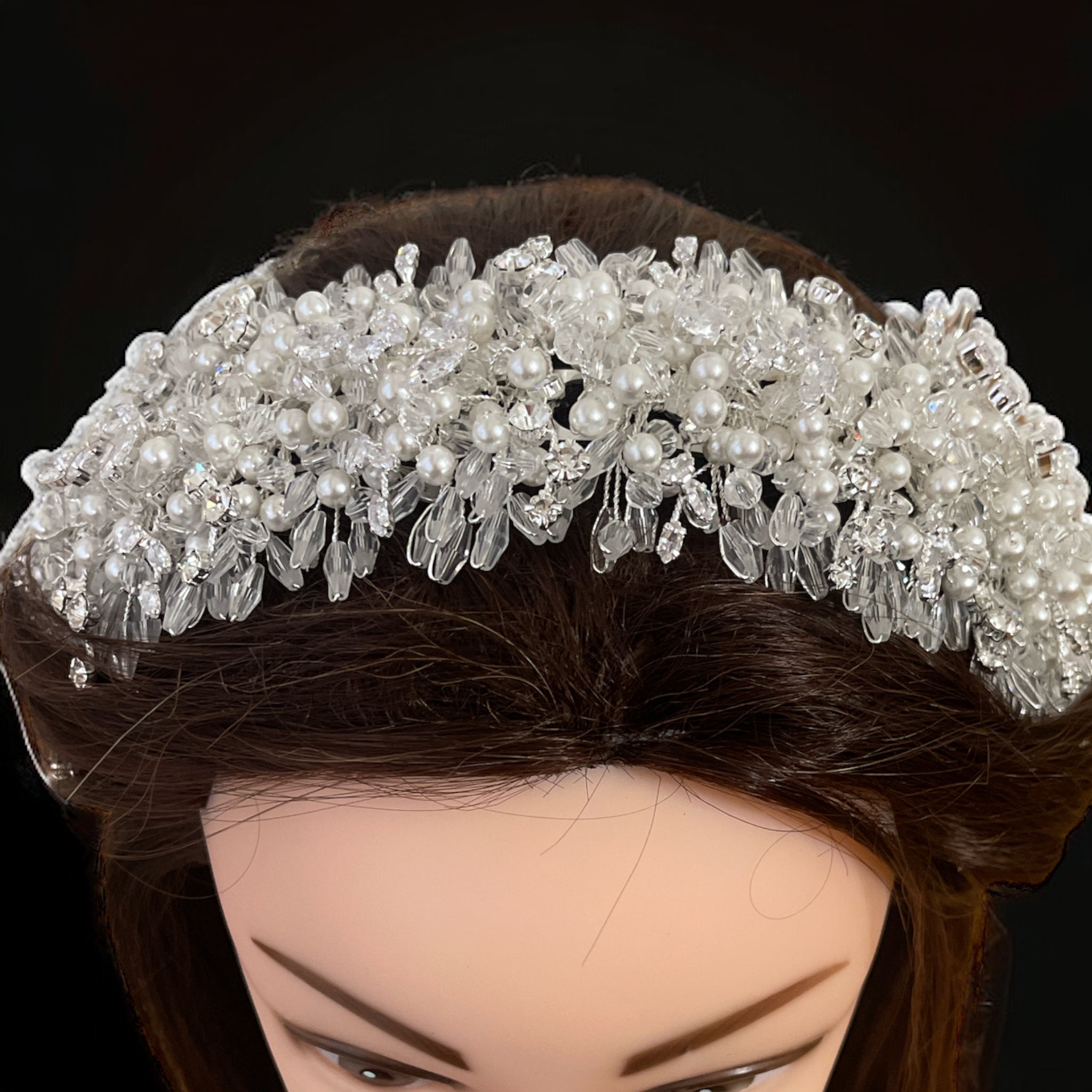 Al Jib Bridal Pearls headpiece