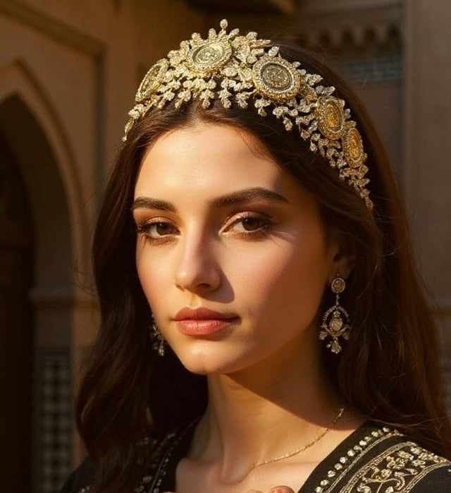 Al-Kabri II five coins gold headpiece