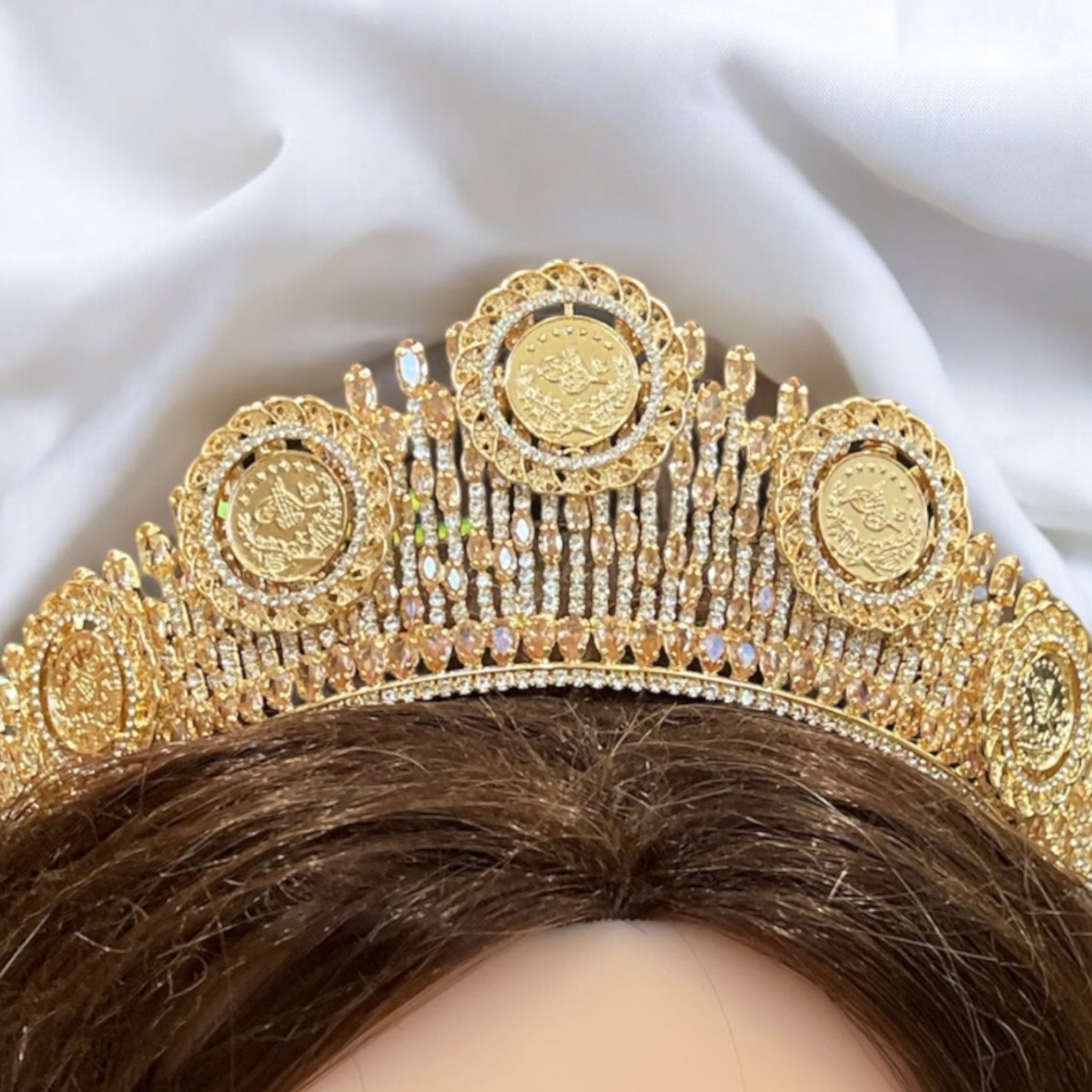 Jerusalem Gold luxury five coins crown