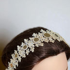Bayt 'Itab luxury crystal coins headpiece