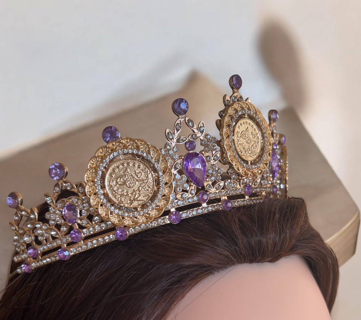 Akka ll Purple and Gold crown