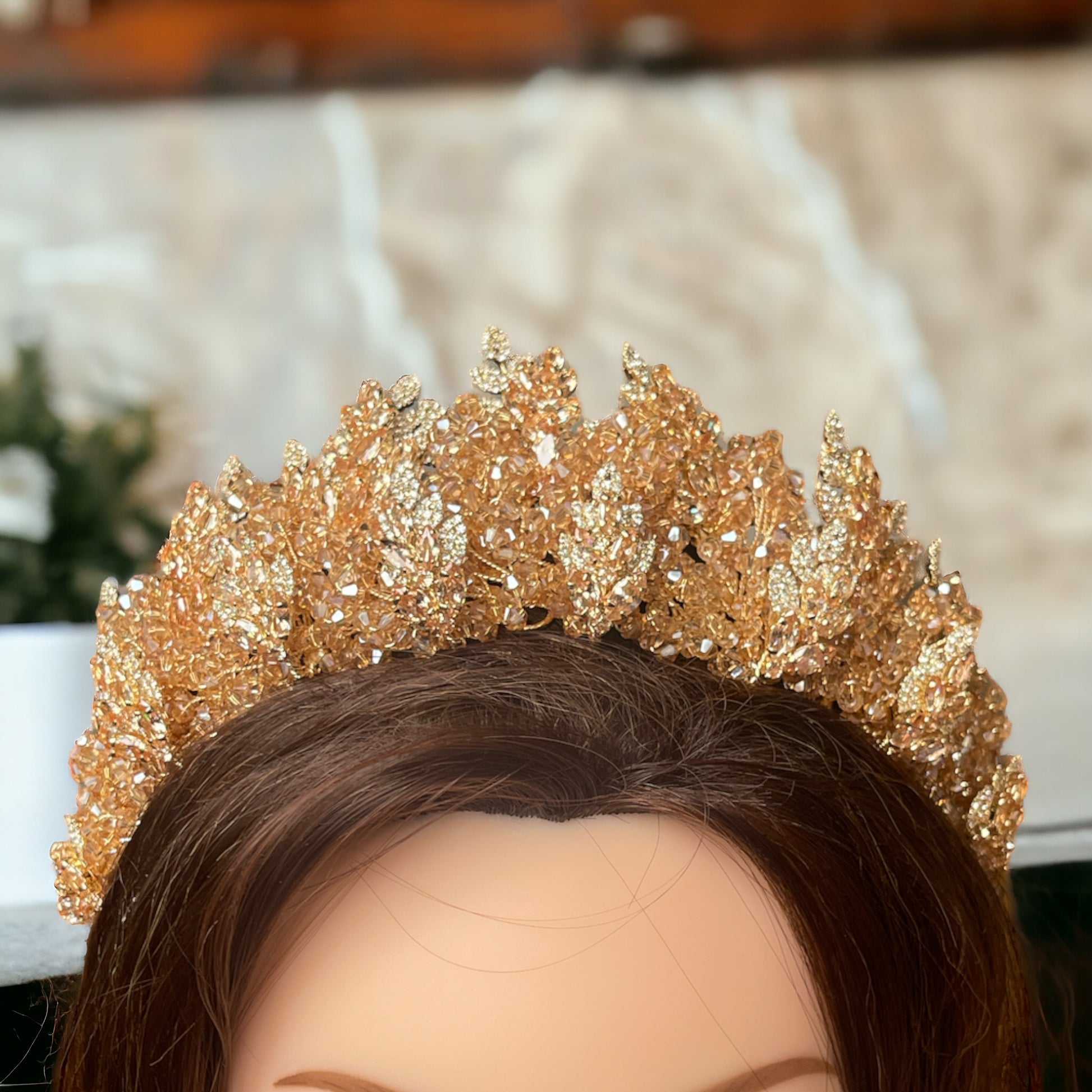 Yafa Bridal Gold crown