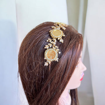 Nablus II five mini 50 Pesos gold and crystal headband