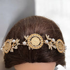 Za'tara three coins pearls headpiece