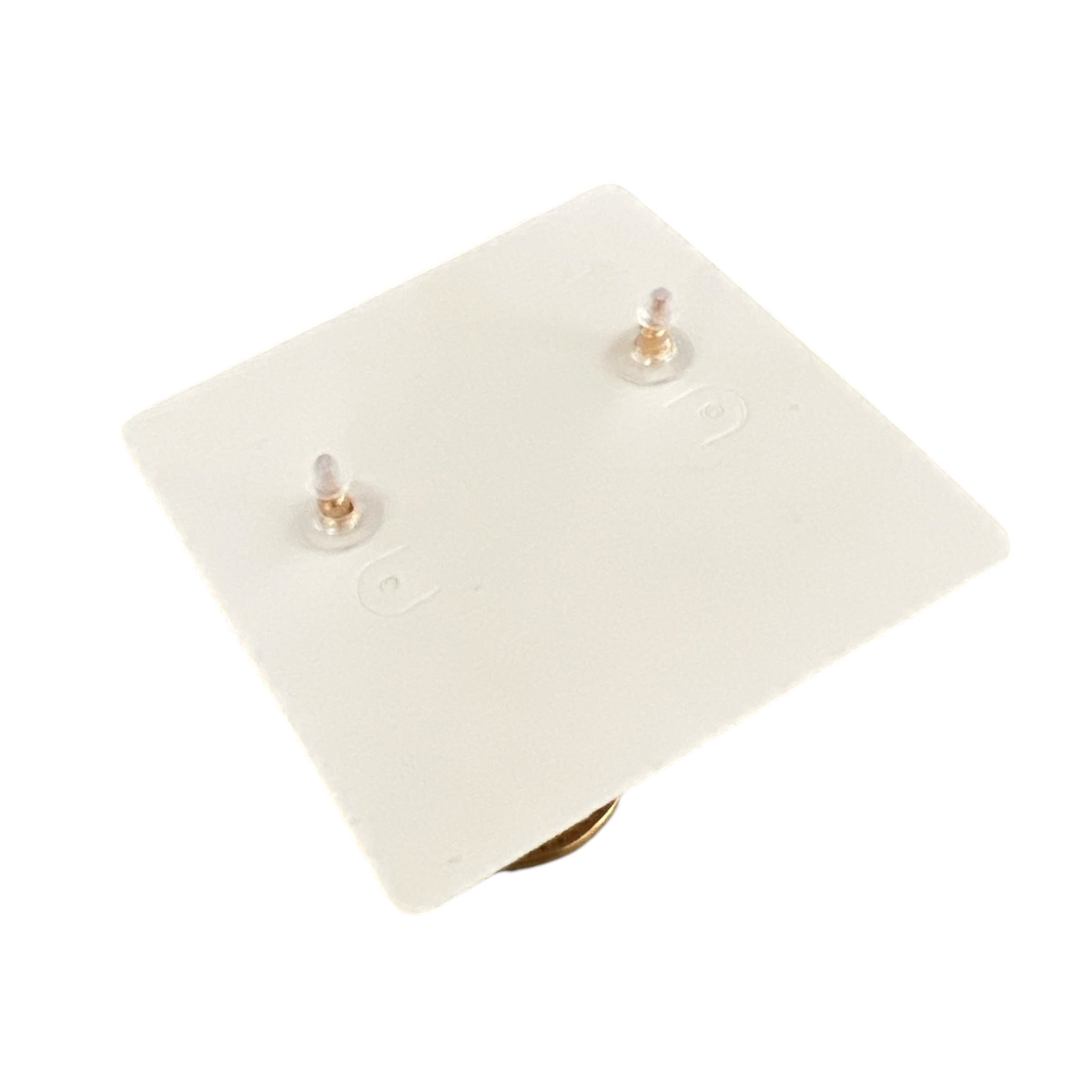 Bayt Rema III gold and green earrings