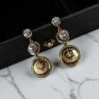 Ein Gedi II Pearls and Gold Coin Earrings