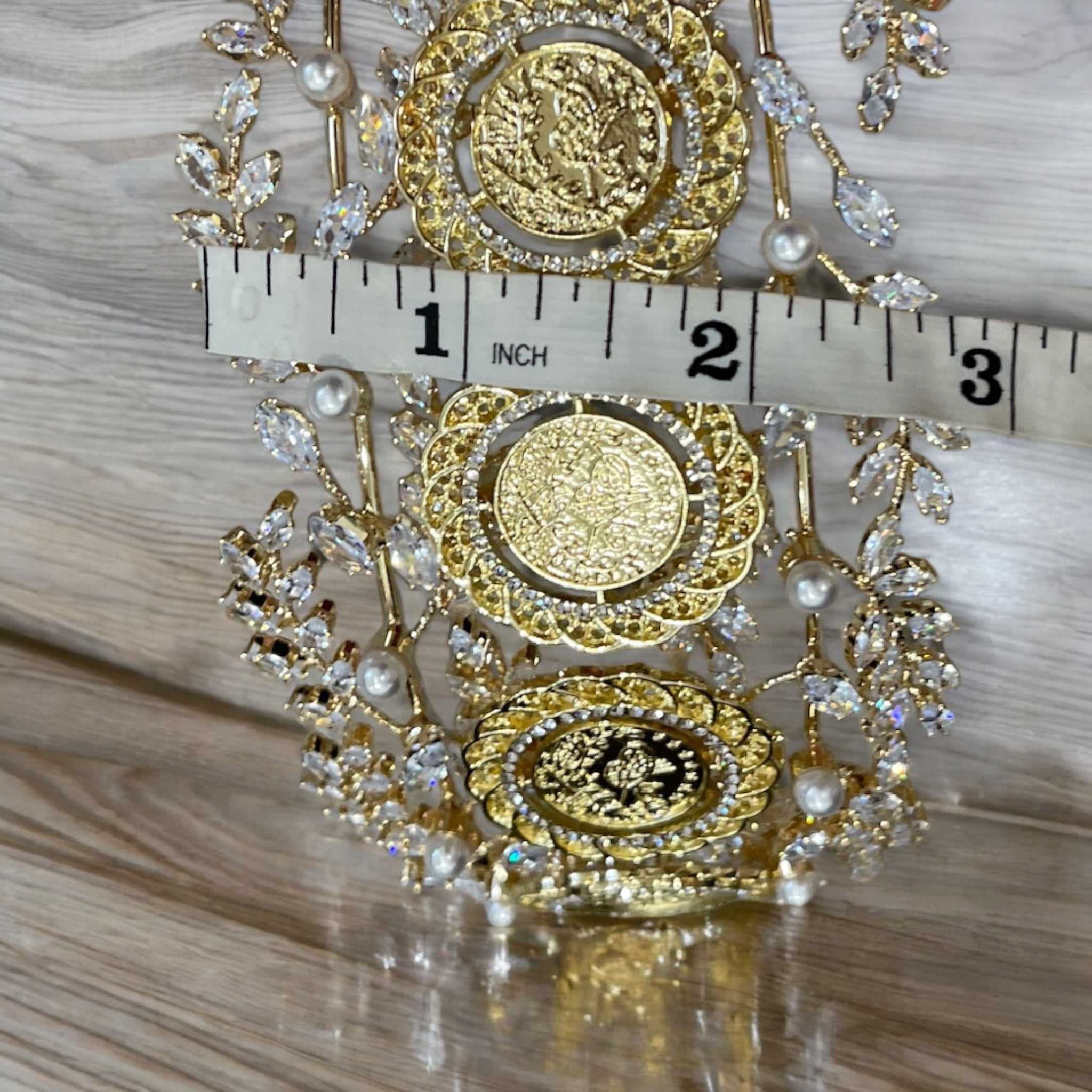 Jineen pearls six coins headband