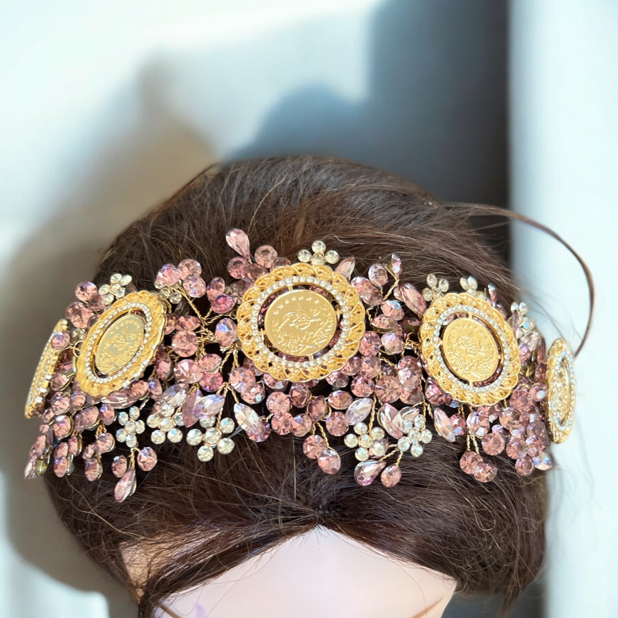 Surif II five coins purple headpiece