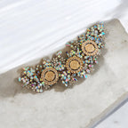 Dayr al-Ghusoun three coins multi color headpiece