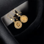 Al-Ubeidiya 18K Pleated Gold Earrings