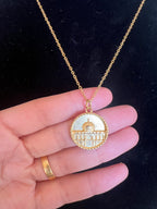 Dome of Rock 18k Pleated necklace