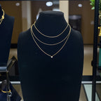 'Ayn al-'Asad 18K Gold Plated Stainless Steel Three-layer Necklace