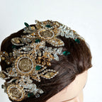 Al-Birwa Gold-Green five coins headpiece