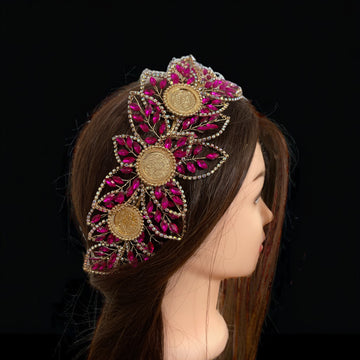 Beit Lahia pink fushia gold headbands perfect vibrant pink accessories